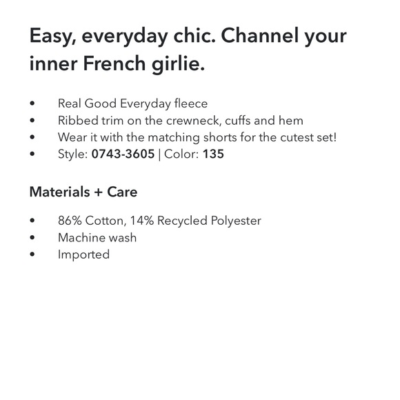 Aerie Tres Chic Sweatshirt NWT Medium Taupe - Picture 12 of 12